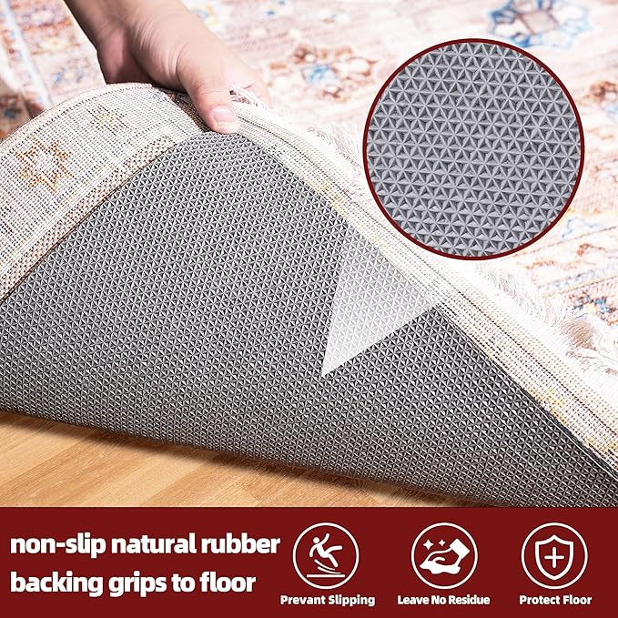 BAGAIL Felt and Natural Rubber Backing Rug Pads 1/8” Thick, 10 x 14 Ft Non Slip - Image 4