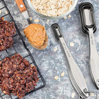 FANGSUN Stainless Steel Narrow Measuring Spoons, Heavy Duty Metal Measuring - Image 3