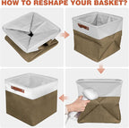 11in Open Fabric Storage Basket - Image 7