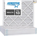 Aerostar 25x25x1 MERV 13, Pleated Air Filter, 24 1/2" x 24 1/2" x 3/4" by AirFiltersDelivered