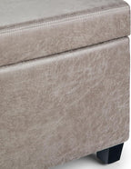SIMPLIHOME Avalon 48 inch Wide Contemporary Rectangle Storage Ottoman Bench in - Image 9
