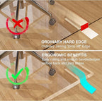 Beveled Edge Irregular Office Chair Mat - Image 3