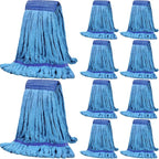 Lallisa 10 Pcs Commercial Mop Head Replacement Tube Microfiber Mop Heads by Lallisa