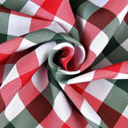 Waterproof Christmas Plaid Tablecloth Fabric - Image 9