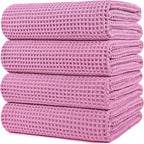 POLYTE Microfiber Oversize Quick Dry Lint Free Bath Towel, 60 x 30 in, 4 Pack by Polyte