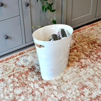Youngever 2 Gallon Slim Trash Can, Plastic Garbage Container Bin, Small Trash - Image 3