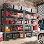 Raybee Storage Shelves 2000LBS Garage Shelving Heavy Duty, 5-Tier Adjustable - Image 2