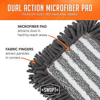 SWOPT 18” Microfiber Dust Mop + 60" Steel Handle, Combo — Includes Additional - Image 8
