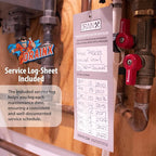 DrainX Tankless Water Heater Flushing Kit Includes Pump, Maintenance Log - Image 8