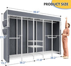 Raybee 90.6" W Clothes Rack - Image 9