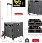 dbest products Quik Cart Stair Climber Wheeled Rolling Crate Teacher Utility - Image 3