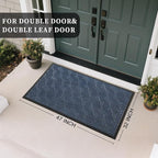 Yimobra Large Door Mat 47x32, All-Weather Waterproof Non-Slip Welcome Matt - Image 2