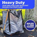 DURASACK Heavy Duty Home and Yard Bags 48-Gallon Reusable Self-Standing Lawn - Image 2