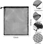 13"X15.5" 24Pcs Mesh Laundry Drawstring Bag Nylon Drawstring Gym Bag - Image 3