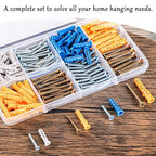 KURUI Wall Anchors Kit for Hanging Wall Art Decor, Plant Hooks, 135 Screws and - Image 7