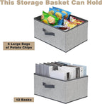 Storage Baskets, 15.7 Inch Woven Fabric Bins, Storage Cubes - Image 3