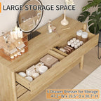 Dresser for Bedroom with 6 Drawers, Wooden TV Stand, Closet Clothes Organizer - Image 4