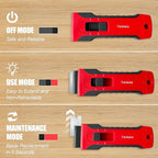 Upgraded Extractable & Magnetic Razor Blade Scraper Tool, 2 Pack Razor Scraper - Image 5
