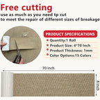 Linen Repair Tape 4x70 Inch Self-Adhesive Couch Patch Repair Fabric Patch - Image 2