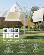 SONGMICS Umbrella Drying Rack, Retractable Outdoor Drying Rack, Height - Image 4