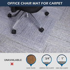 SALLOUS Chair Mat for Carpet, Heavy Duty Vinyl Floor Mat - Image 4