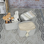Cotton Rope storage Basket Bins Woven Basket - Image 5