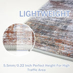 IOHOUZE Abstract Runner Rug 3x20 Ft Extra Long Washable Runners - Image 5