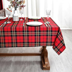 Classic Gingham Buffalo Xmas Tablecloth Fabric - Image 3