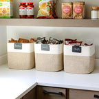 NaturalCozy Storage Cubes 11 Inch Cotton Rope Woven Baskets - Image 5