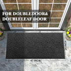 Yimobra Large Door Mat 47x24, All-Weather Waterproof Non-Slip Welcome Matt - Image 2