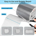Grey Window Screen Repair Tape, 3IN X 25FT Screen Repair Kit - Image 3