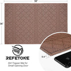 REFETONE Indoor Doormat, Front Back Door Mat 20"x32" Absorbent Rubber Backing - Image 2
