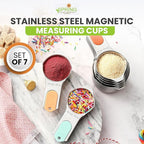 Spring Chef Magnetic Stainless Steel Measuring Cups, Kitchen Tools - Image 2