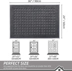 BEQHAUSE Waffle Door Mats Indoor 24"x36", Dog Mat - Image 2