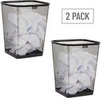 Mind Reader Mesh Trash Can, Waste Paper Basket, Metal Mesh - Image 7