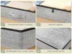 2-Pack Under Bed Storage Containers, 4.5 Inches Tall Low Profile Underbed - Image 4
