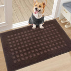 BEQHAUSE Waffle Door Mats Indoor 20"x32", Dog Mat by BEQHAUSE
