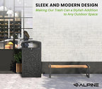 Alpine Outdoor Commercial Trash Can - Image 5
