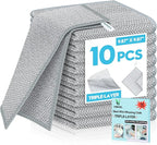 10 Pcs New Upgraded 3 Layers Non Scratch Wire Dishcloth, Wet & Dry by Unknown
