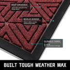 Yimobra Large Door Mat 47x32, All-Weather Waterproof Non-Slip Welcome Matt - Image 3
