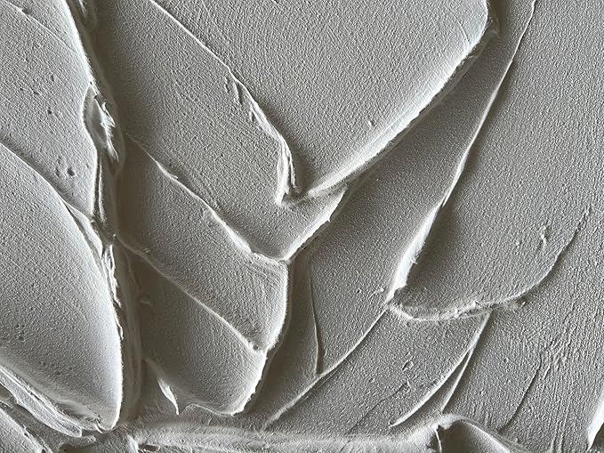 NANKAI Hand-Painted Thick Texture White Minimalist Oil Painting 30x60 Inch - Image 3