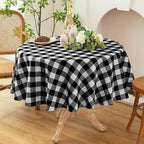 Waterproof Plaid Tablecloth Fabric by Essifunia