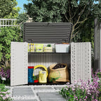 ZZM 4x2.5 FT Outdoor Storage Shed, Resin Waterproof Storage Cabinet - Image 5