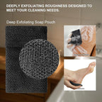 2 Pack Soap Bag Deep Roughness, Bar Soap Pouch Saver Pocket, Body Scrubber - Image 3