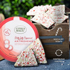 Citrus Magic Holiday Odor Absorbing Solid Air Freshener, Holly Jolly Peppermint - Image 6
