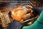 KITCHEN PERFECTION Silicone Smoker Oven Gloves-Extreme Heat Resistant BBQ - Image 6