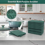 100 Pack Green Scouring Pads 3x4 Inch – Heavy Duty, Non Scratch Scrub Pads Bulk - Image 3