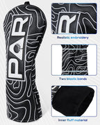 Big Teeth Golf Club Covers Full Set Driver Headcover Fairway Wood Hybrid Golf - Image 4