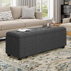 Ottoman with Storage 38 inches, Furniture End of Bed Storage Benches, Long by Unknown