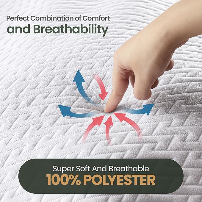 Utopia Bedding Waterproof Mattress Protector Twin XL Size, Premium 3D Air Soft - Image 4